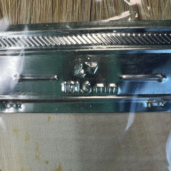 Box of 12 New 4 Inch Chip Paint Brush Light Brown 100% Pure Bristle Pro Grade - Picture 7 of 8